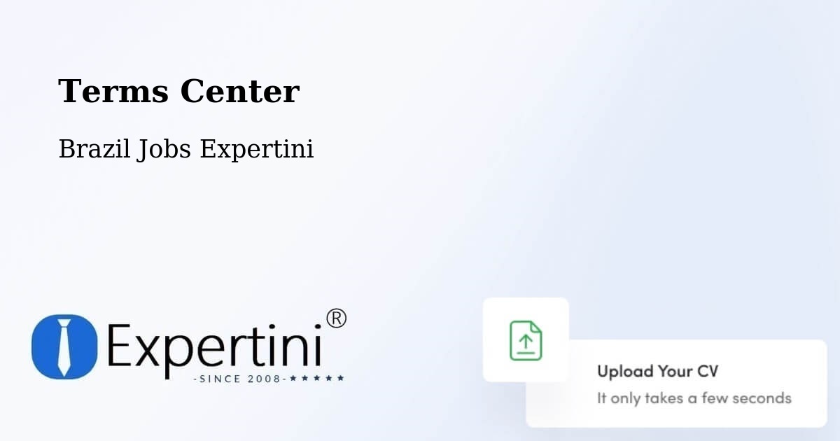 Terms of Service – Olho D'Água - Brazil Jobs Expertini